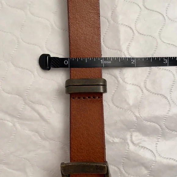 Lucky Brand brown leather adjustable belt xs/s - Picture 6 of 6